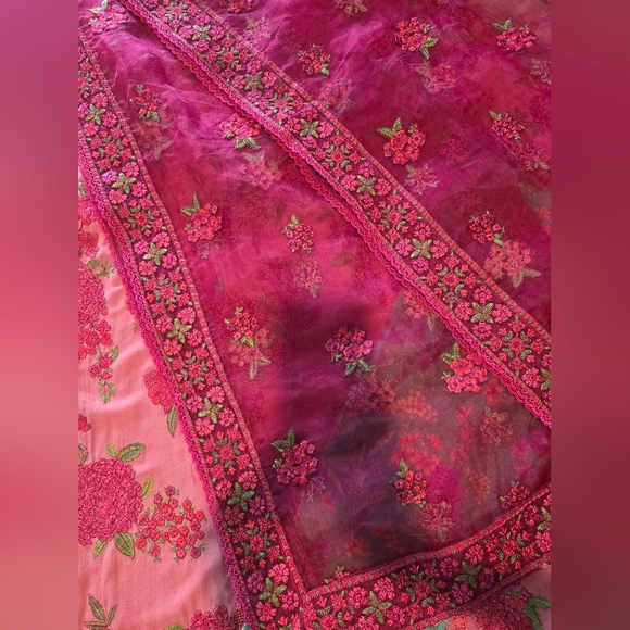 TULIP - Hussain Rehar Karandi 3 Piece Suit With Straight Pants- Medium - Picture 9 of 12